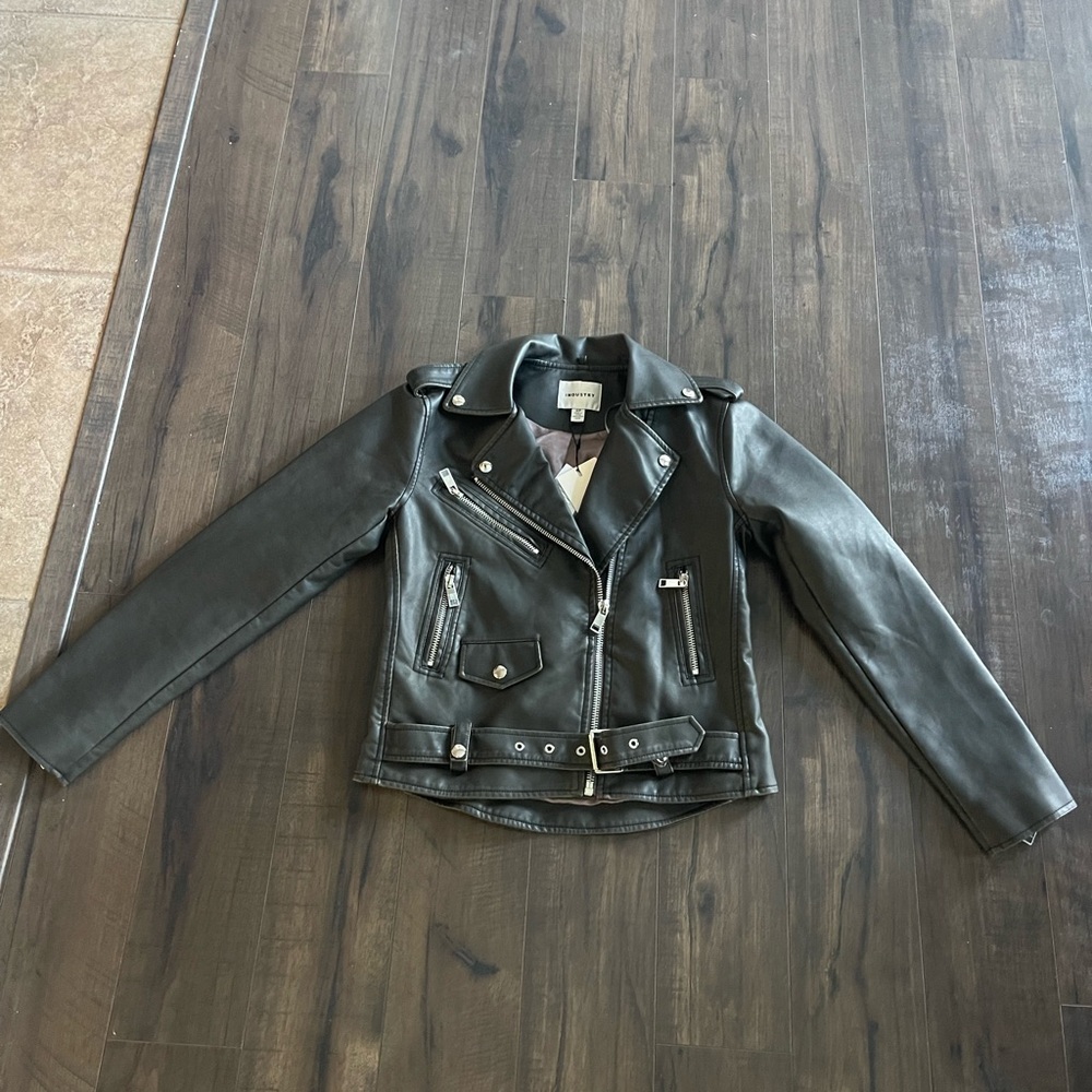 Industry Republic Vegan Black Leather Jacket